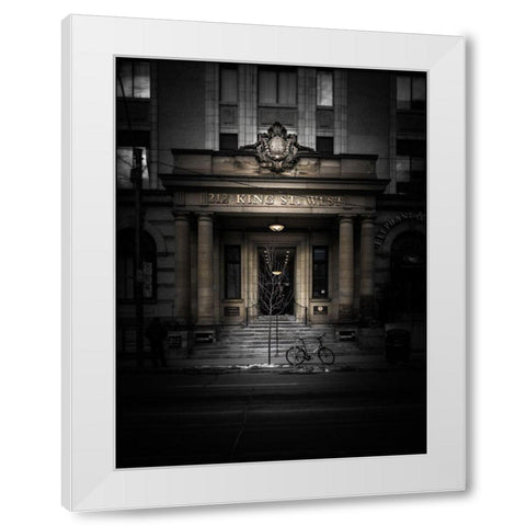 King Street Toronto No 212 Color White Modern Wood Framed Art Print by Carson, Brian