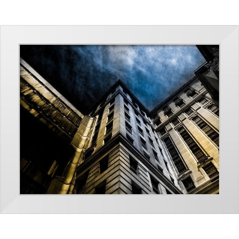 University Avenue Toronto No 3302 Color White Modern Wood Framed Art Print by Carson, Brian