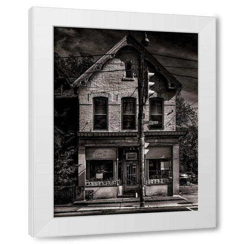 Dundas Street East Toronto No 374 White Modern Wood Framed Art Print by Carson, Brian