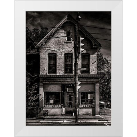 Dundas Street East Toronto No 374 White Modern Wood Framed Art Print by Carson, Brian
