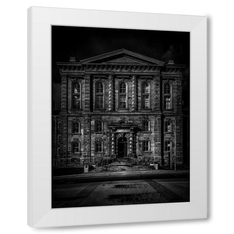 Gerrard Street East Toronto No 5501 White Modern Wood Framed Art Print by Carson, Brian