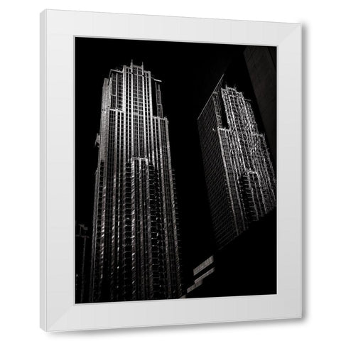 Bay Street Toronto No 7631 White Modern Wood Framed Art Print by Carson, Brian
