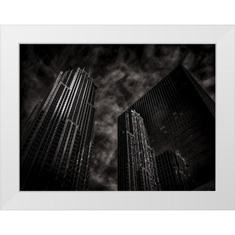 Bay Street Toronto No 7633 White Modern Wood Framed Art Print by Carson, Brian