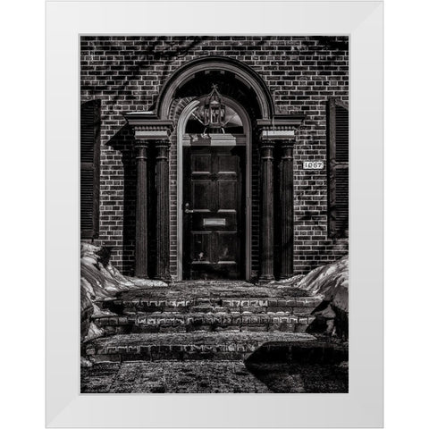 Yonge Street Toronto No 1067 White Modern Wood Framed Art Print by Carson, Brian