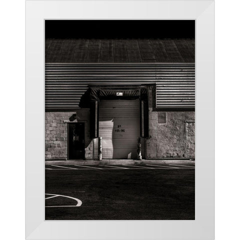 No Parking No 1 White Modern Wood Framed Art Print by Carson, Brian
