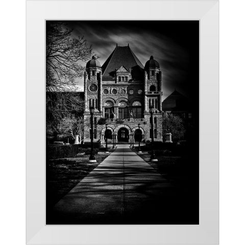 Ontario Main Legislative Building White Modern Wood Framed Art Print by Carson, Brian