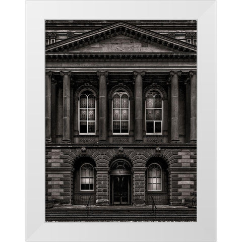 Osgoode Hall Toronto No 2 White Modern Wood Framed Art Print by Carson, Brian