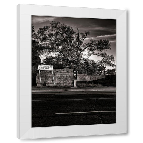 Phone Booth No 11 White Modern Wood Framed Art Print by Carson, Brian