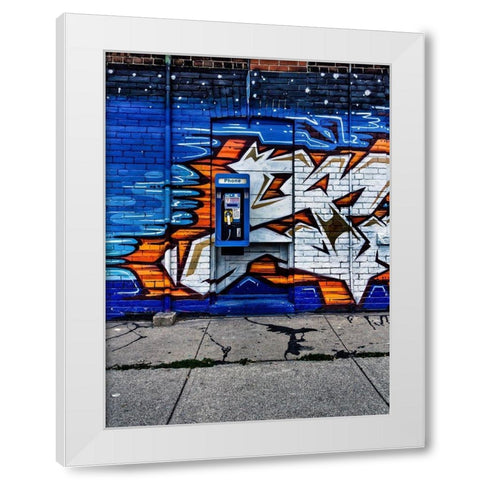 Phone Booth No 12 Color White Modern Wood Framed Art Print by Carson, Brian