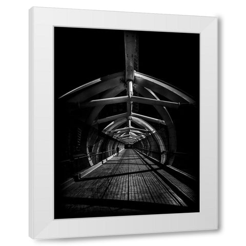 Puente de Luz Bridge Toronto No 1 White Modern Wood Framed Art Print by Carson, Brian