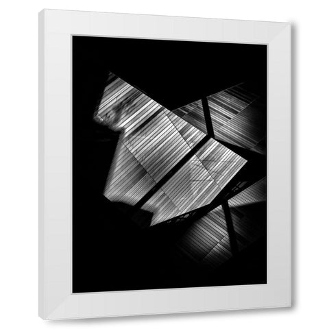 Rom Crystal No 1 White Modern Wood Framed Art Print by Carson, Brian