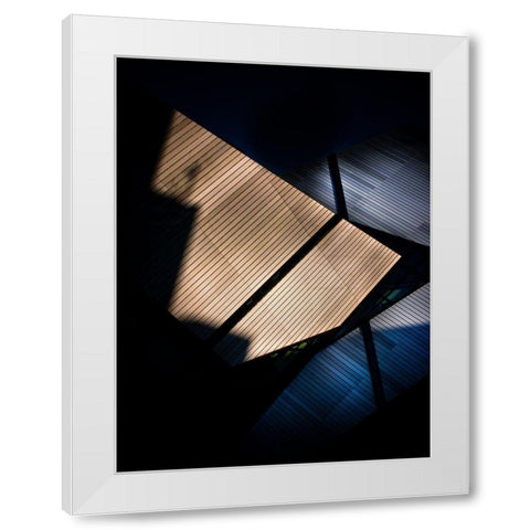 Rom Crystal No 1 Color White Modern Wood Framed Art Print by Carson, Brian