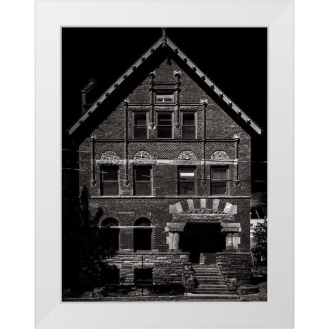 Rupert Simpson House Toronto White Modern Wood Framed Art Print by Carson, Brian