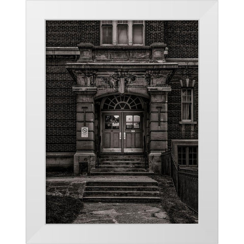 School Daze No 8 White Modern Wood Framed Art Print by Carson, Brian