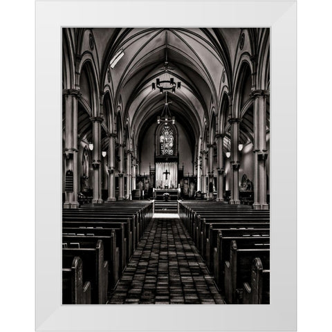 St Basils Catholic Parish No 2 White Modern Wood Framed Art Print by Carson, Brian