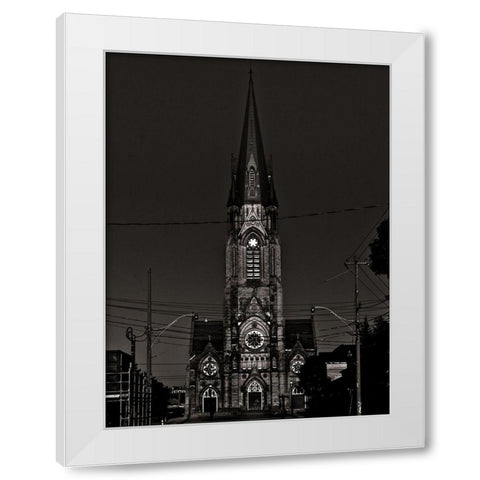 St Marys Church No 1 White Modern Wood Framed Art Print by Carson, Brian