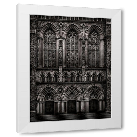St Pauls White Modern Wood Framed Art Print by Carson, Brian