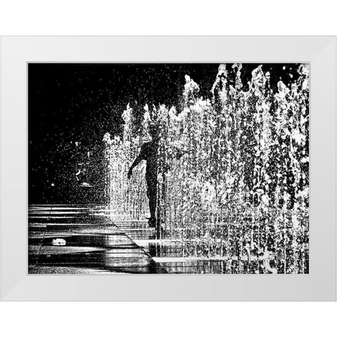 Summertime Funtime No 1 White Modern Wood Framed Art Print by Carson, Brian