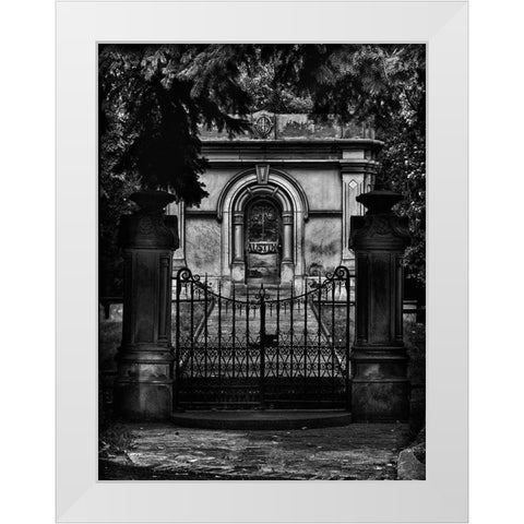 Tombstone Shadow No 6 White Modern Wood Framed Art Print by Carson, Brian