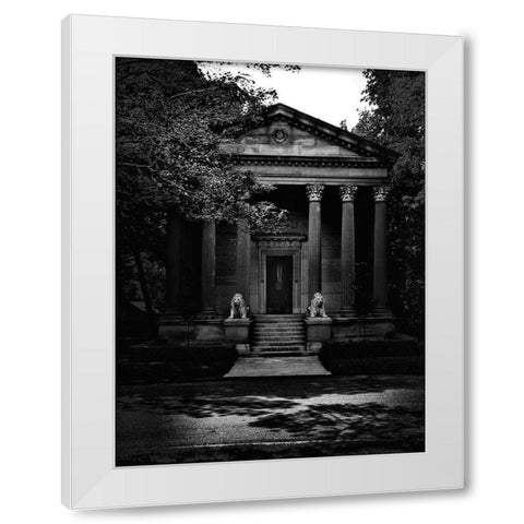 Tombstone Shadow No 23 White Modern Wood Framed Art Print by Carson, Brian