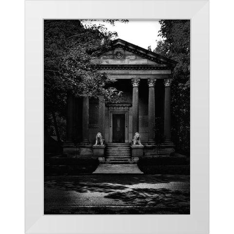 Tombstone Shadow No 23 White Modern Wood Framed Art Print by Carson, Brian