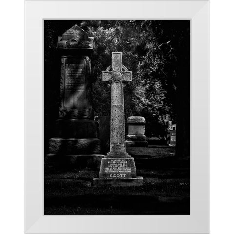 Tombstone Shadow No 24 White Modern Wood Framed Art Print by Carson, Brian