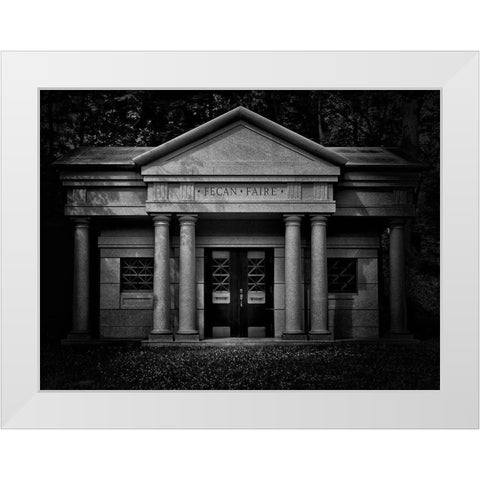 Tombstone Shadow No 31 White Modern Wood Framed Art Print by Carson, Brian