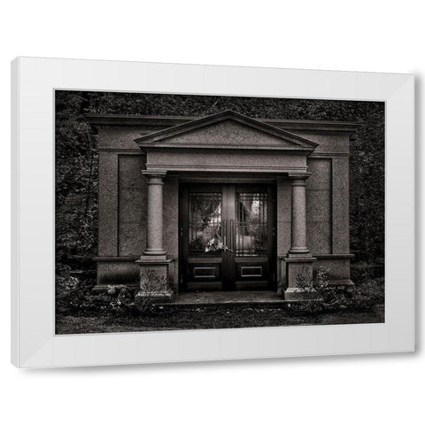 Tombstone Shadow No 36 White Modern Wood Framed Art Print by Carson, Brian