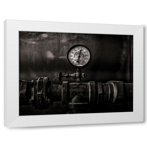 Toronto Distillery District Machinery No 1 White Modern Wood Framed Art Print by Carson, Brian