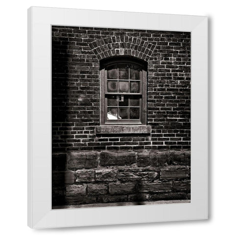 Toronto Distillery District Windows No 4 White Modern Wood Framed Art Print by Carson, Brian