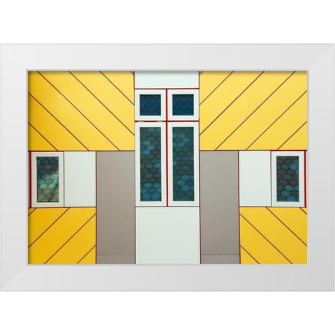 Facade White Modern Wood Framed Art Print by Bartsch, Heidi