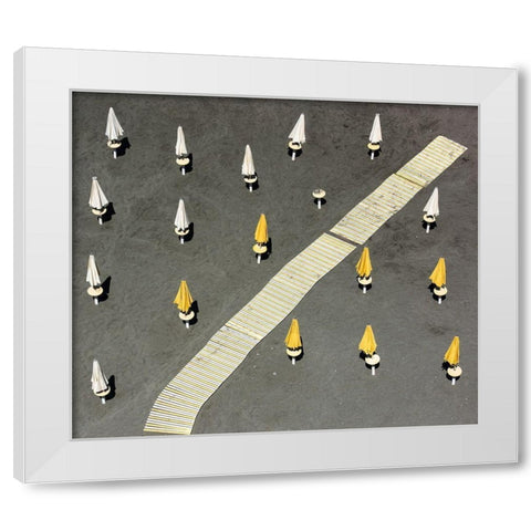 One Tent AWOL White Modern Wood Framed Art Print by Pearson, Wayne