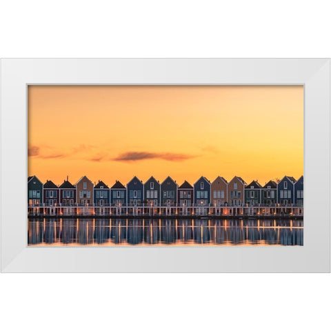 Fragile like feather White Modern Wood Framed Art Print by Nakul Photography