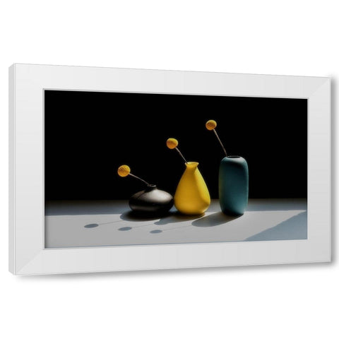 Untitled White Modern Wood Framed Art Print by Xu, Sheila