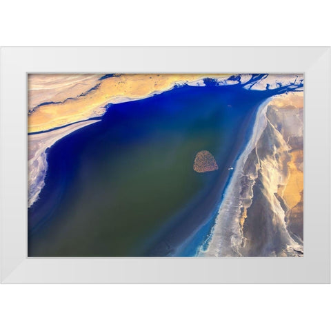 The heart White Modern Wood Framed Art Print by Chang, Phillip