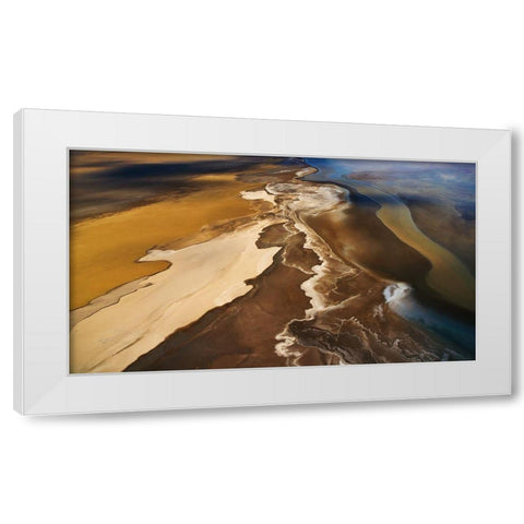 The River of Color White Modern Wood Framed Art Print by Chang, Phillip