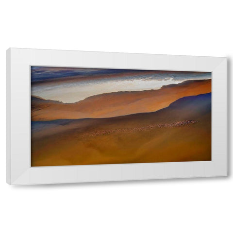 Colorful  Layers White Modern Wood Framed Art Print by Chang, Phillip