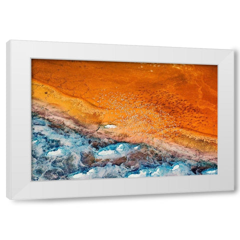 Colorful White Modern Wood Framed Art Print by Chang, Phillip