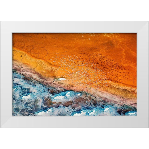 Colorful White Modern Wood Framed Art Print by Chang, Phillip