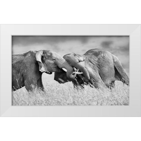So Powerful White Modern Wood Framed Art Print by Chang, Phillip