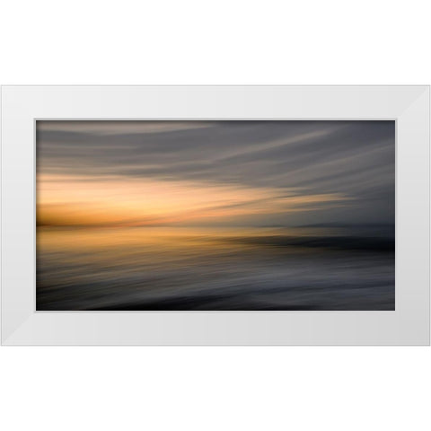 Silence White Modern Wood Framed Art Print by Pascual Buye, Santiago