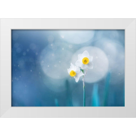 Spirit of moment White Modern Wood Framed Art Print by Suzuki, Takashi