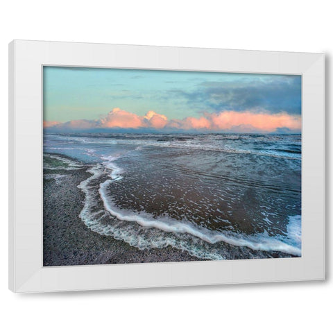 Crystal Beach-Bolivar Peninsula-Texas White Modern Wood Framed Art Print by Fitzharris, Tim