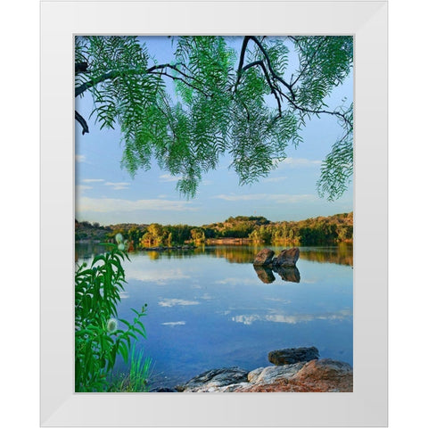 Inks Lake State Park-Texas White Modern Wood Framed Art Print by Fitzharris, Tim