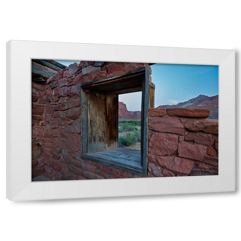 Lees Ferry-Vermilion Cliffs National Monument-Arizona-USA White Modern Wood Framed Art Print by Fitzharris, Tim