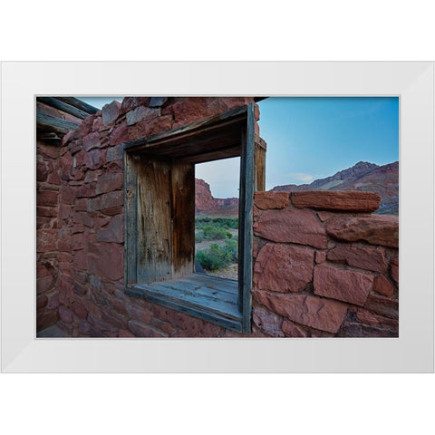 Lees Ferry-Vermilion Cliffs National Monument-Arizona-USA White Modern Wood Framed Art Print by Fitzharris, Tim