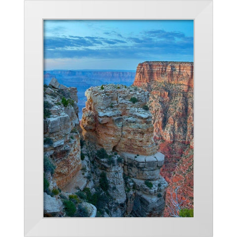 Mather Point-Grand Canyon National Park-Arizona White Modern Wood Framed Art Print by Fitzharris, Tim