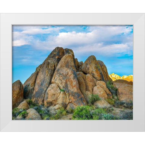 Alabama Hllls and Sierra Nevada-California-USA White Modern Wood Framed Art Print by Fitzharris, Tim