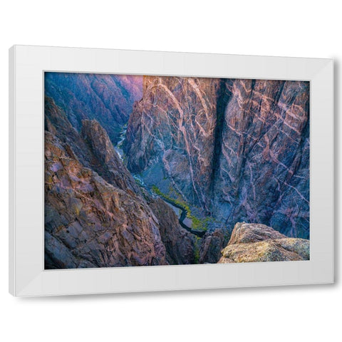 Black Canyon of the Gunnison National Park-Colorado White Modern Wood Framed Art Print by Fitzharris, Tim