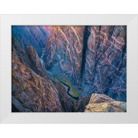 Black Canyon of the Gunnison National Park-Colorado White Modern Wood Framed Art Print by Fitzharris, Tim